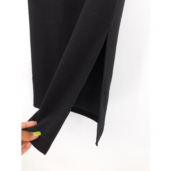 NWT Halara Women's Black High Waisted Split Bodycon Midi Skirt Size Large - Picture 4 of 7